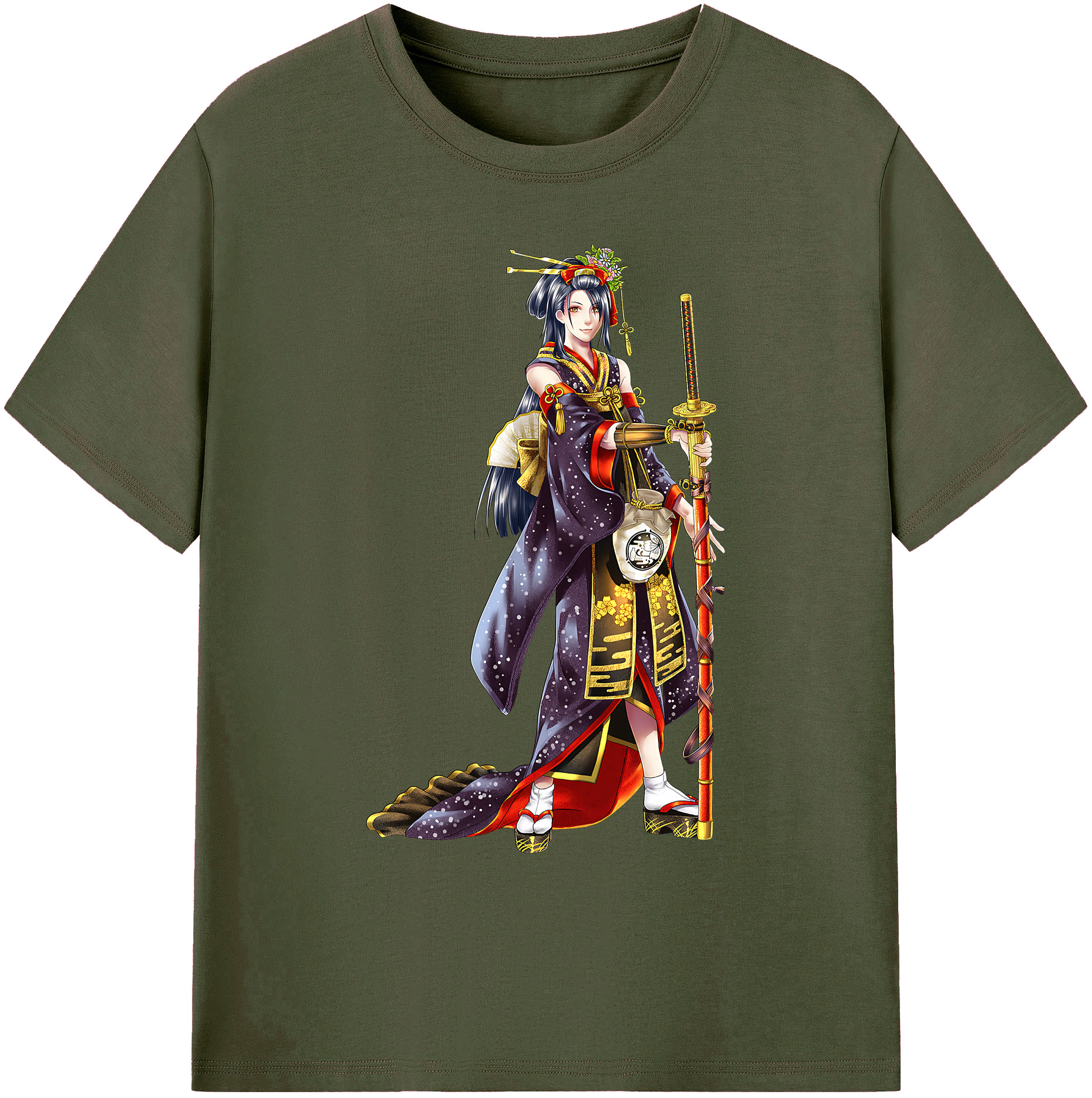 （画像用） 刀剣乱舞 Touken Ranbu 綿100％ メンズ半袖Tシャツ｜肌触りやわらか＆通気性